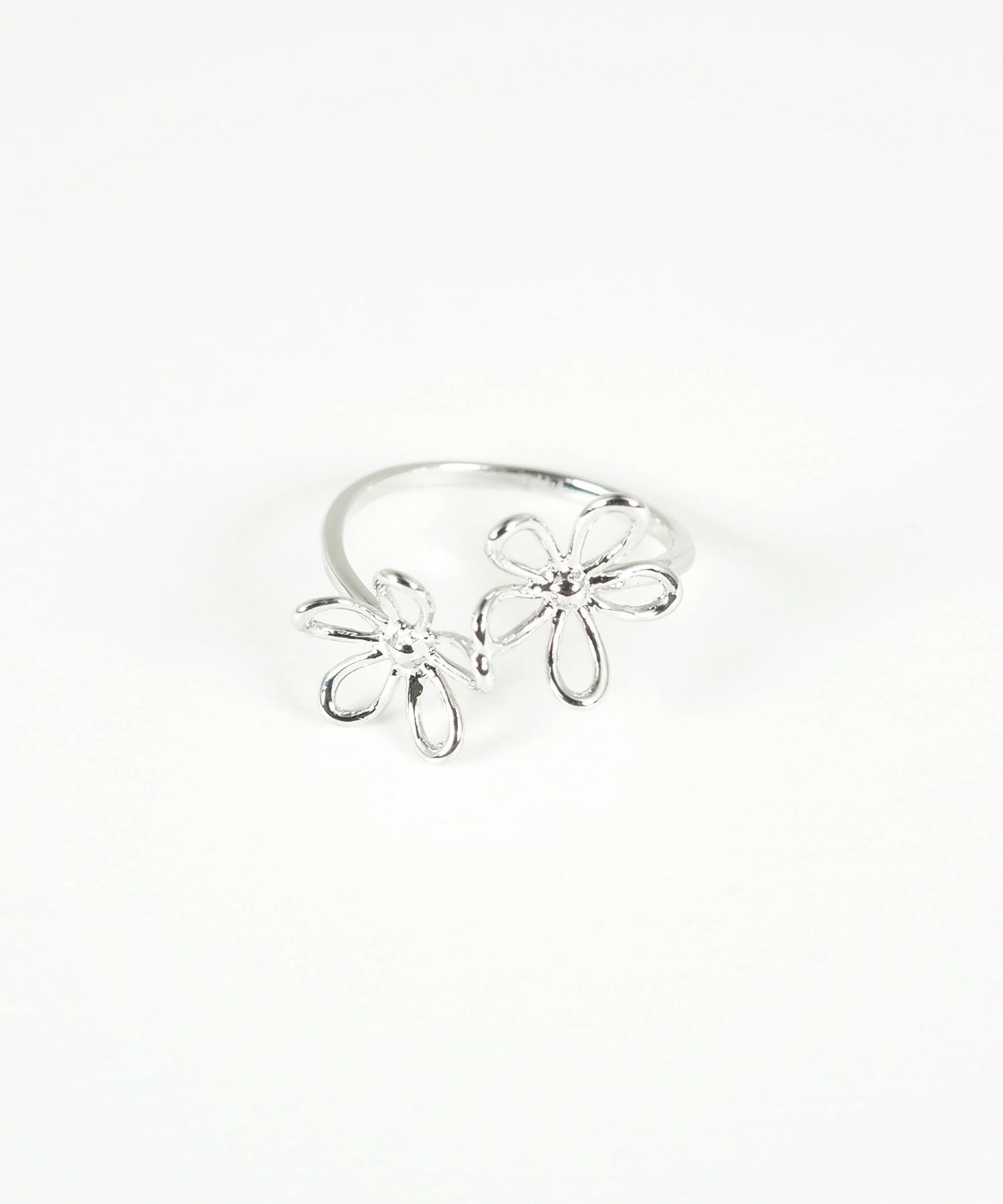 メタリックフラワーリング