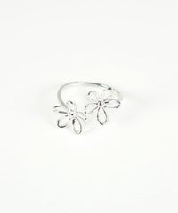 メタリックフラワーリング