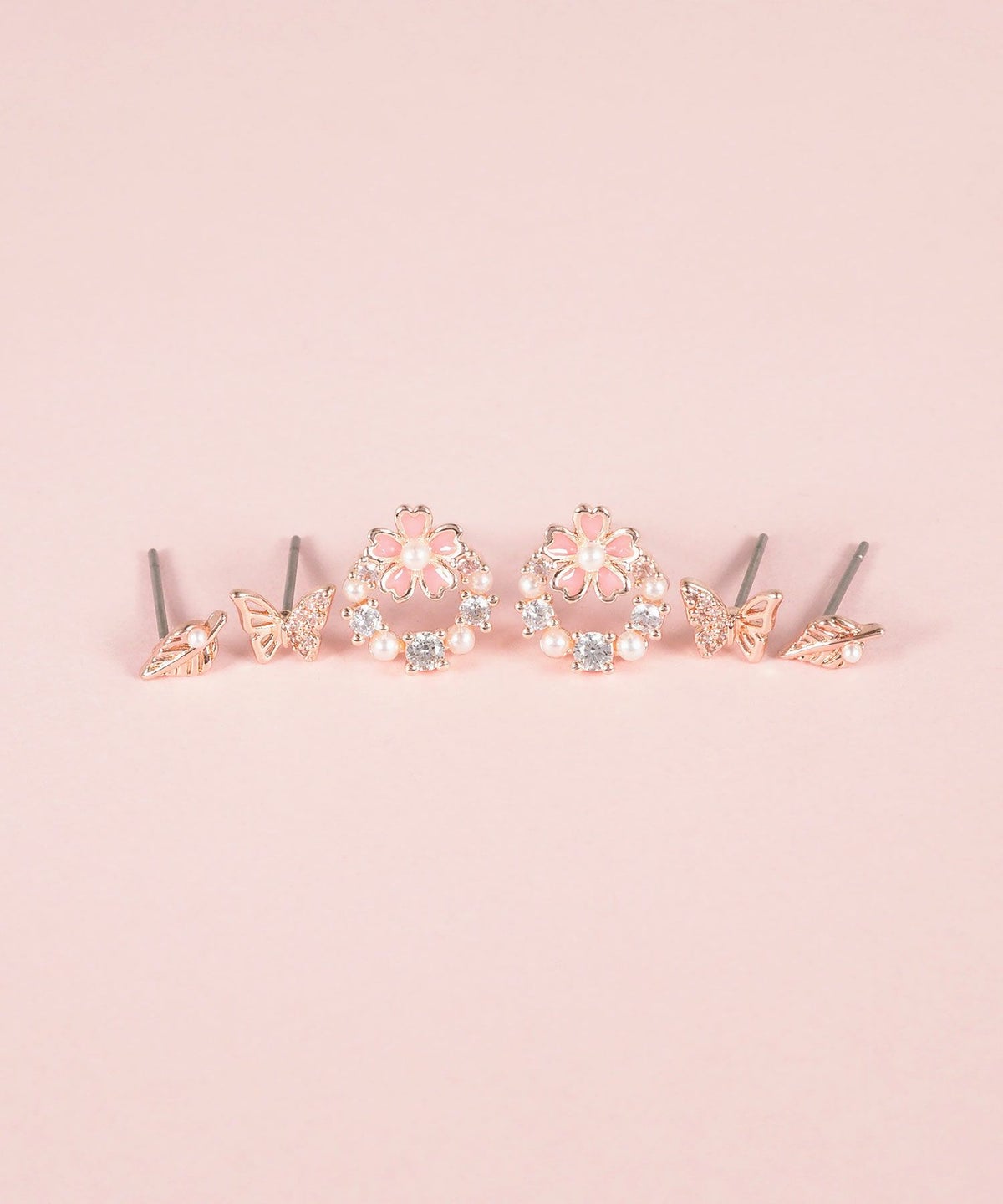 SAKURAリースセットピアス