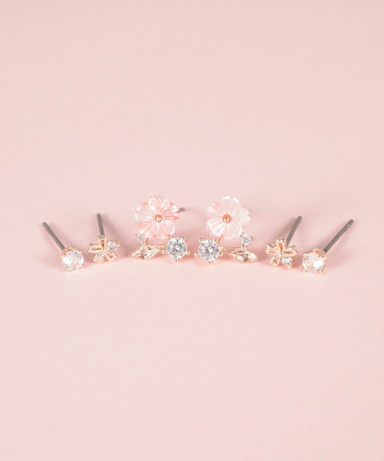 SAKURAビジューセットピアス