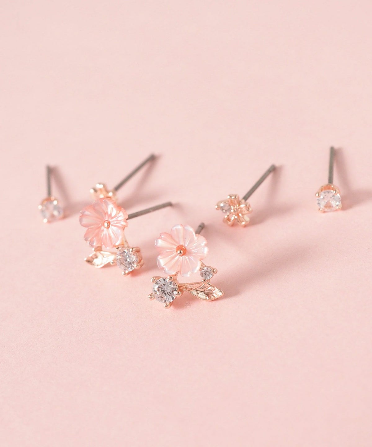 SAKURAビジューセットピアス