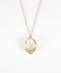 パールストーンマグネットネックレス