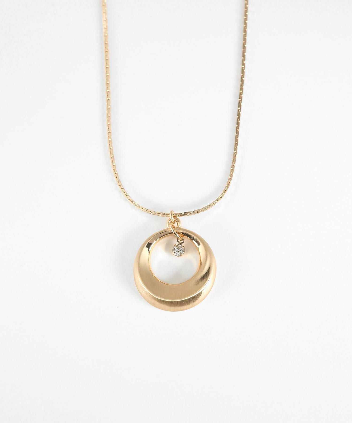 メタルストーンマグネットネックレス