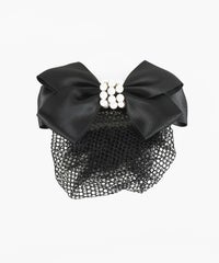 ネット付パールリボンバレッタ