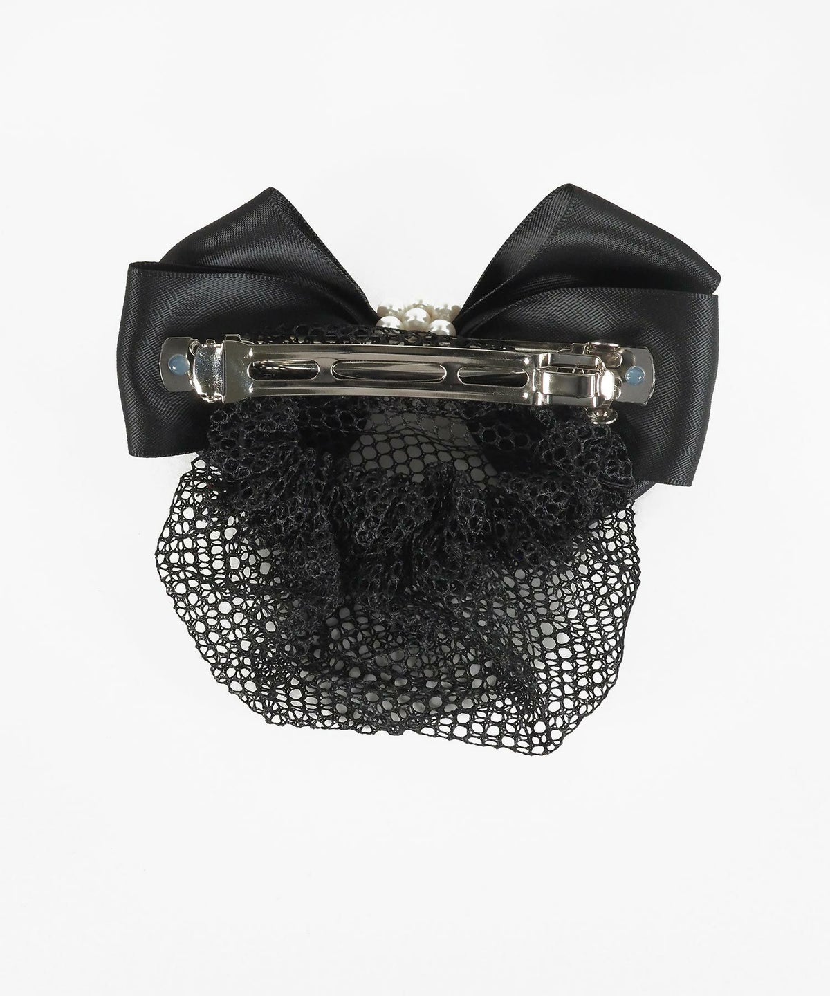 ネット付パールリボンバレッタ