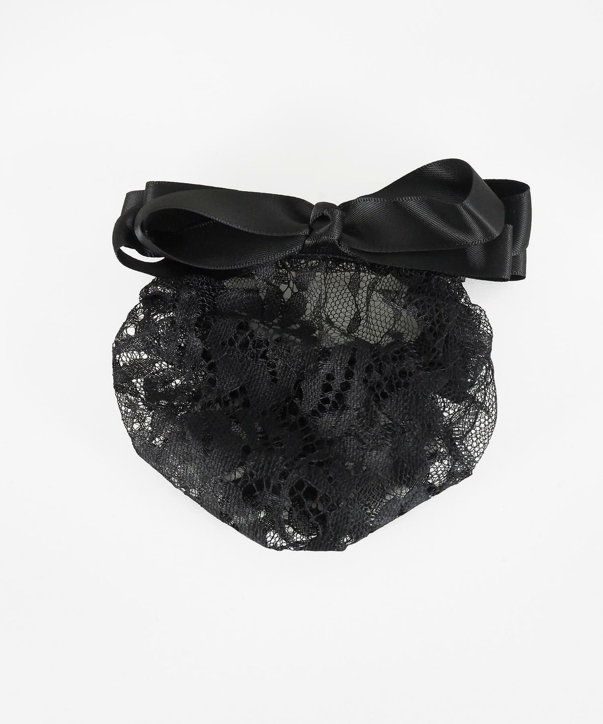 レースネット付リボンバレッタ