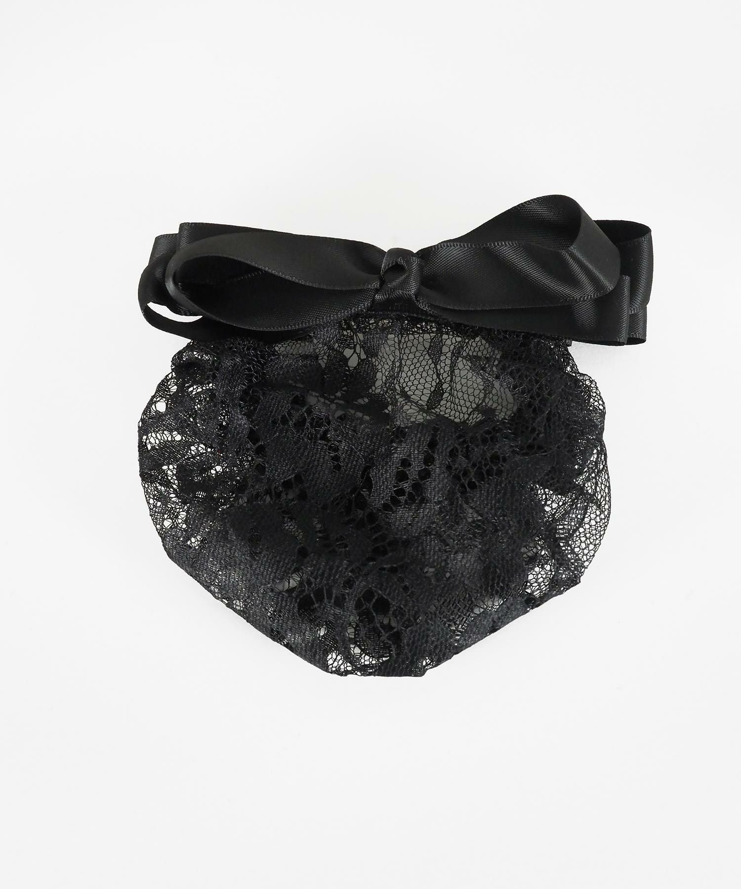 レースネット付リボンバレッタ