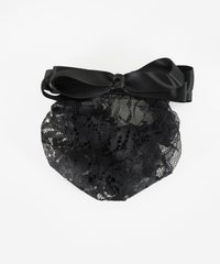 レースネット付リボンバレッタ