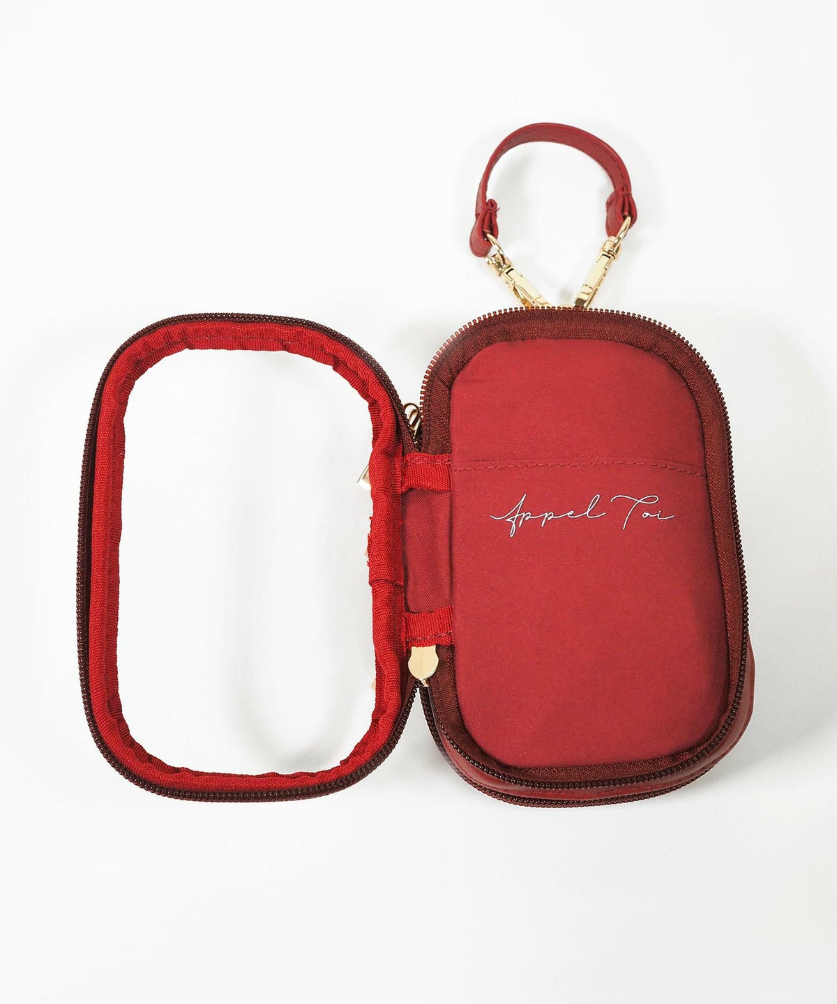 レザー風アクリルスタンドポーチ