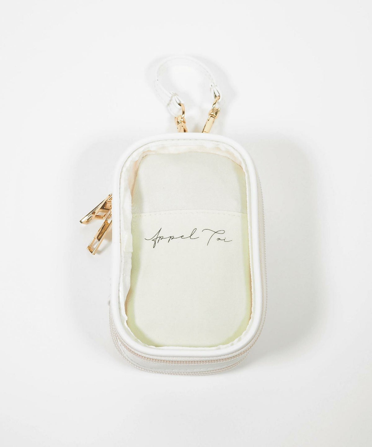 レザー風アクリルスタンドポーチ