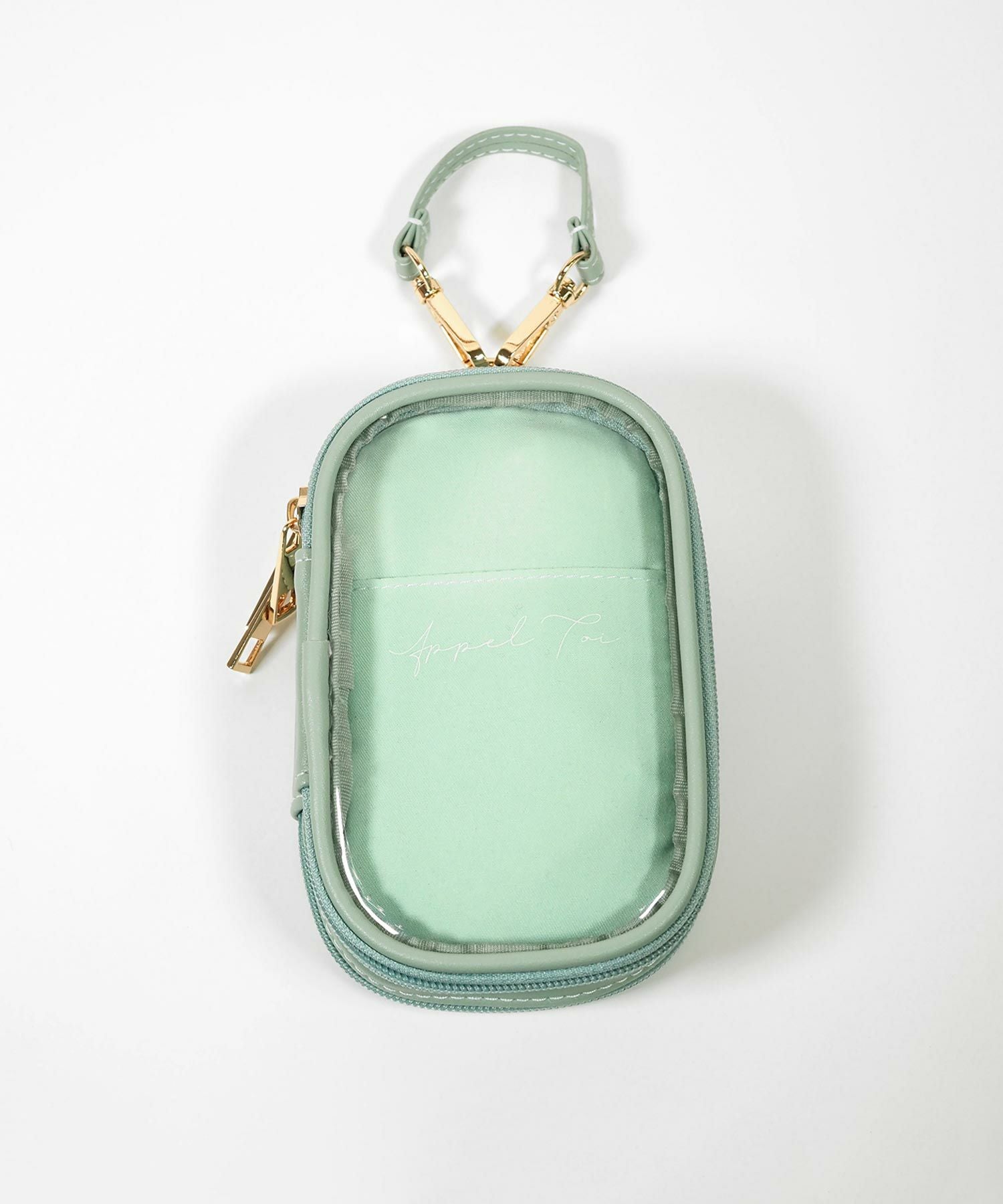 レザー風アクリルスタンドポーチ