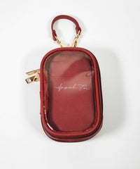 レザー風アクリルスタンドポーチ