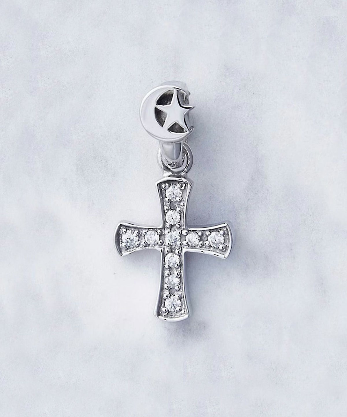 CRUZクロスペンダントトップ【Crescent Luna】