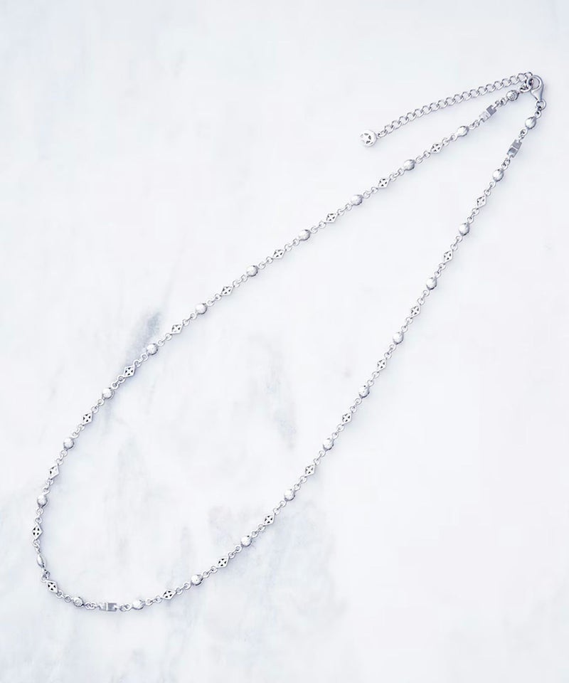 Crescent Luna クレーブ クリスタル付きキーデザインネックレス TOP 