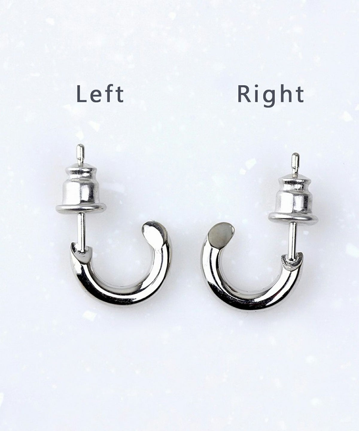 [SV925]DIAGONALピアス【Crescent Luna】