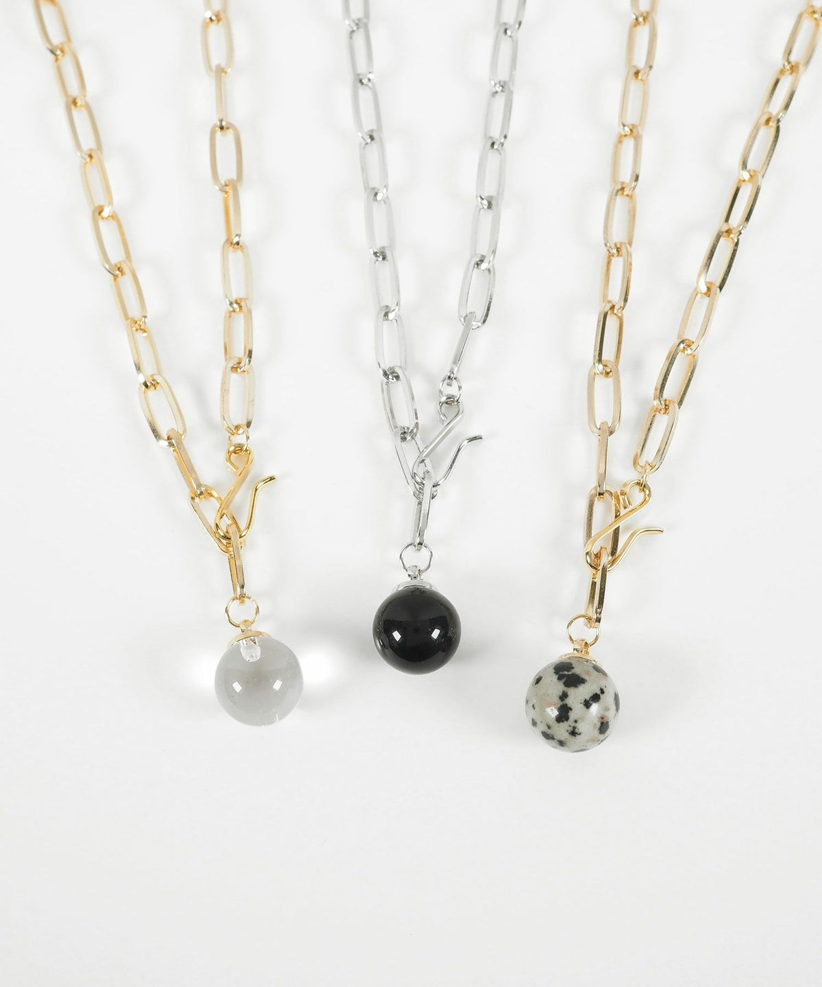 ストーンチェーンネックレス【MUK blossom stone】