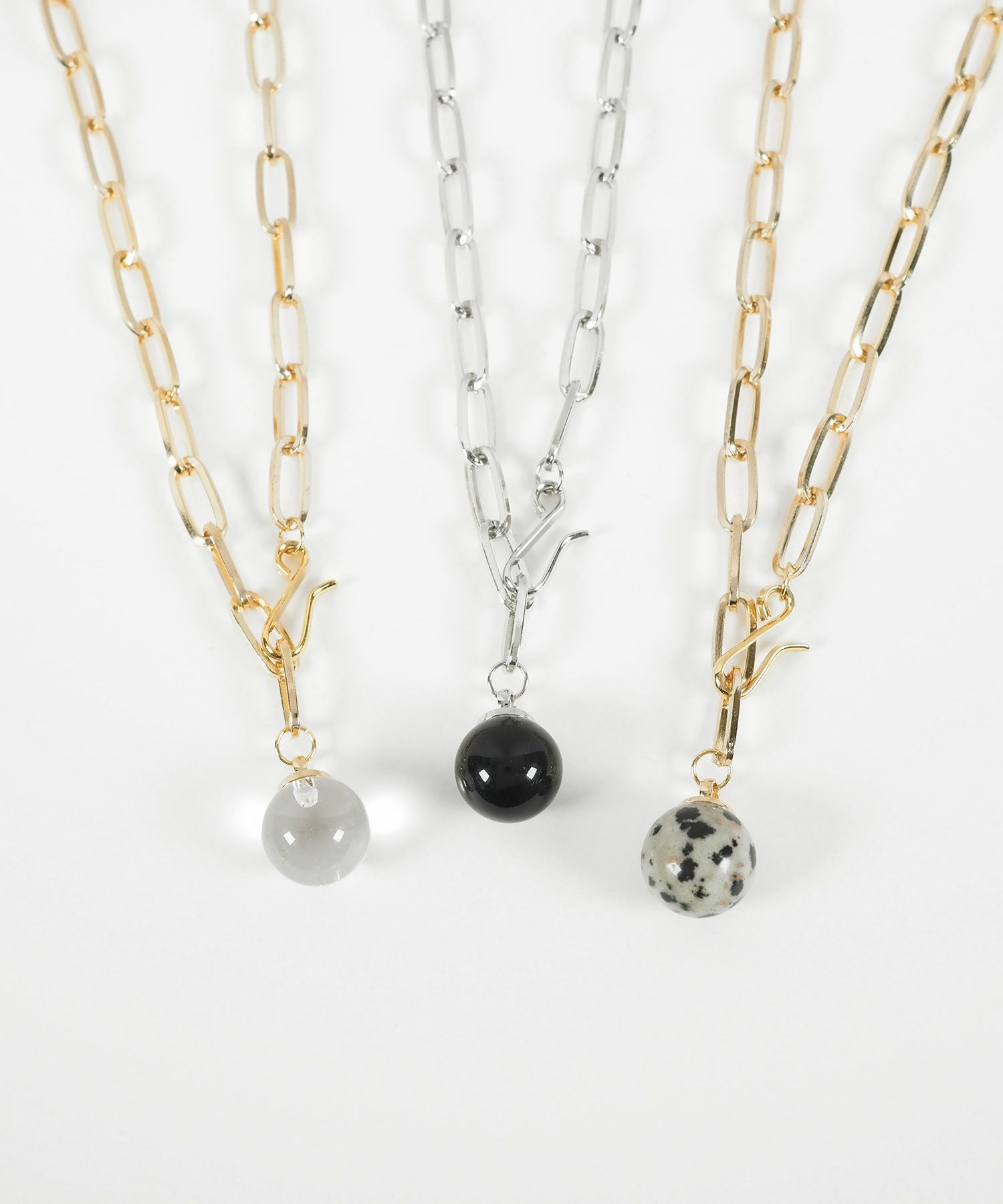 ストーンチェーンネックレス【MUK blossom stone】