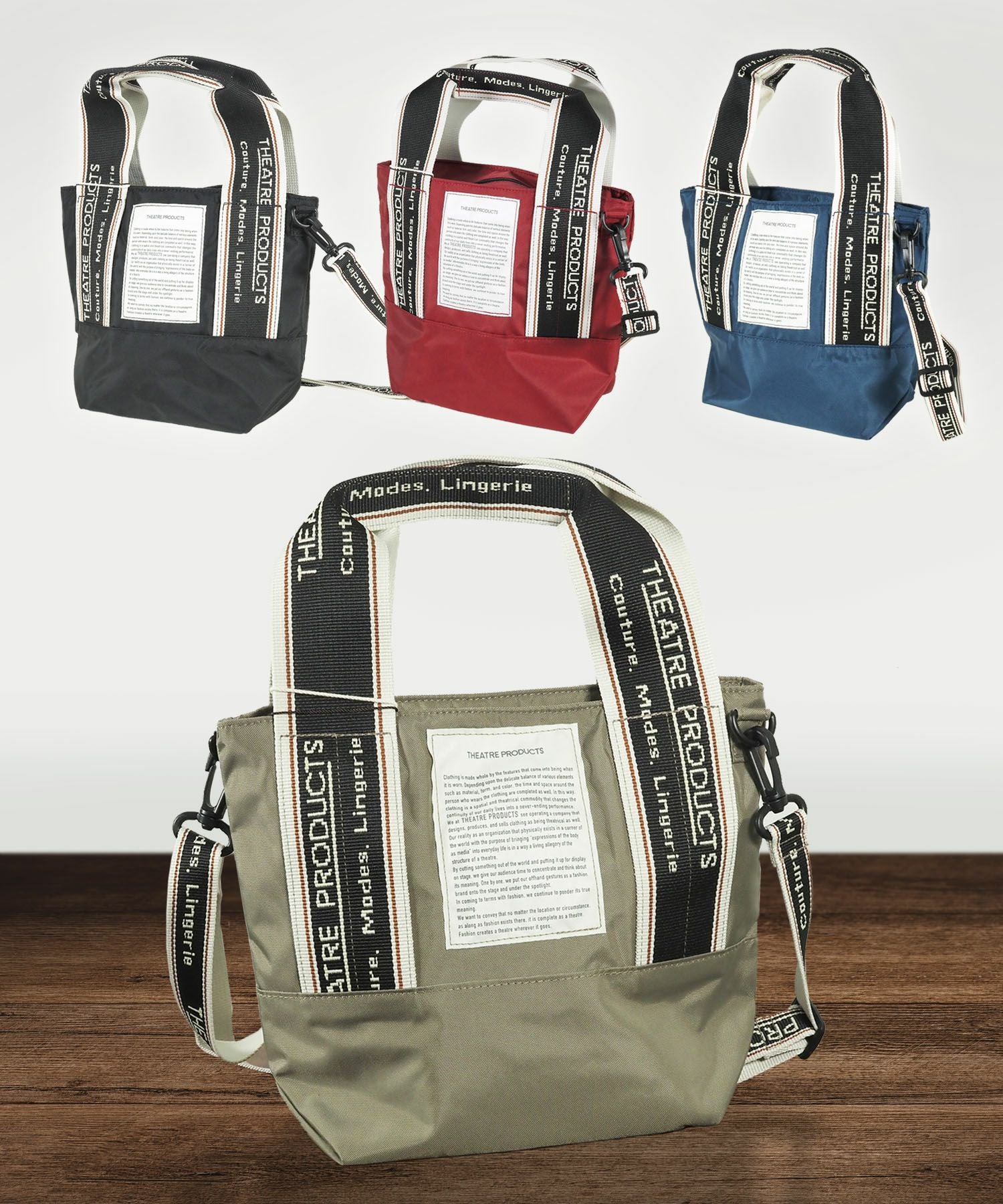 THEATRE PRODUCTS(シアタープロダクツ)ブラックタイプ2wayトート