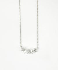 バタフライ＆フラワージルコニアガーデンネックレス