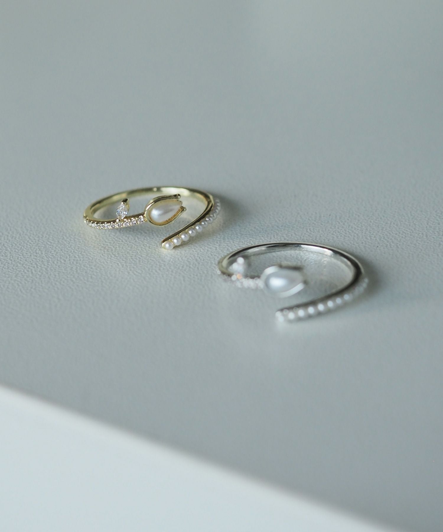 チューリップパールオープンリング