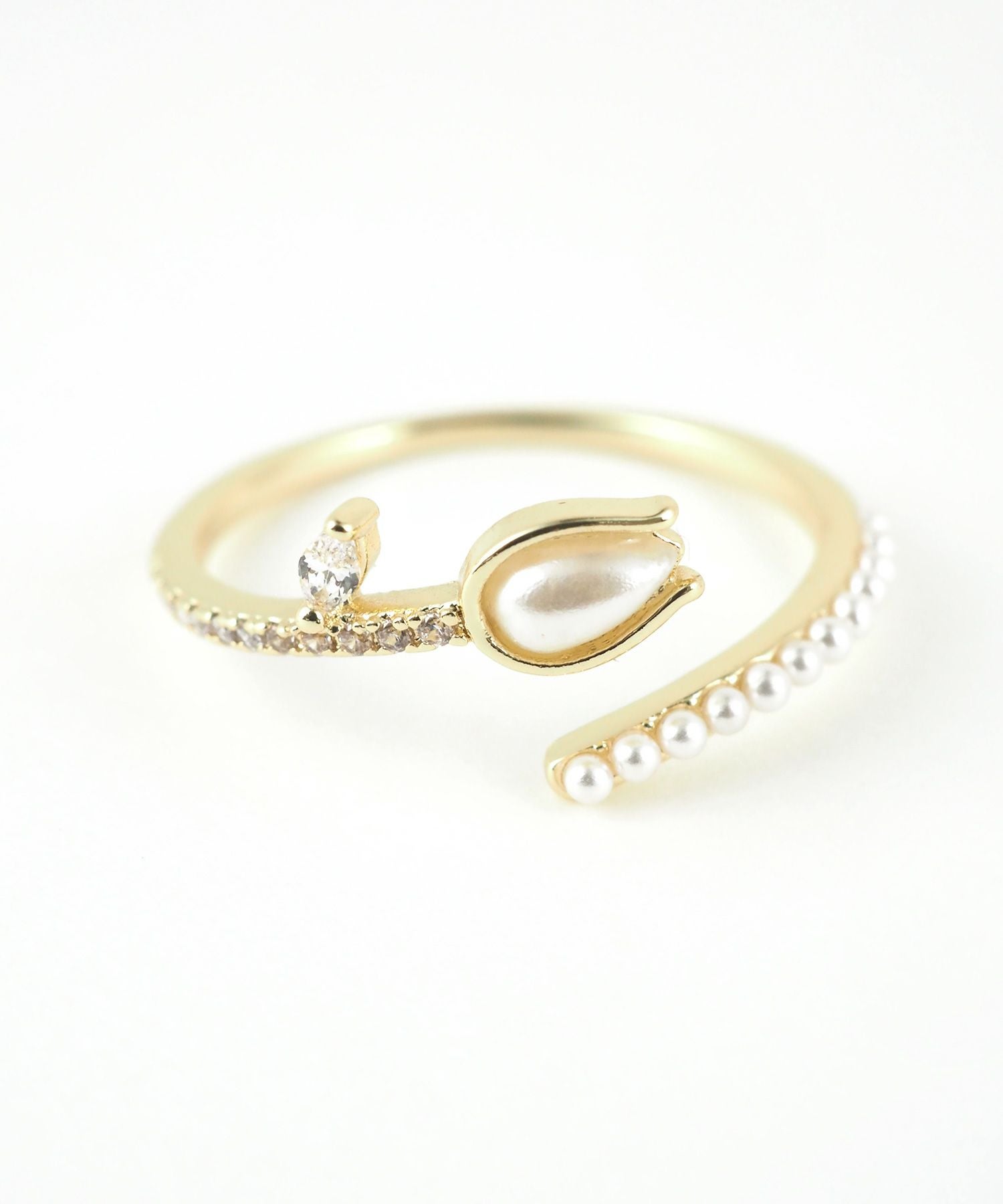 チューリップパールオープンリング