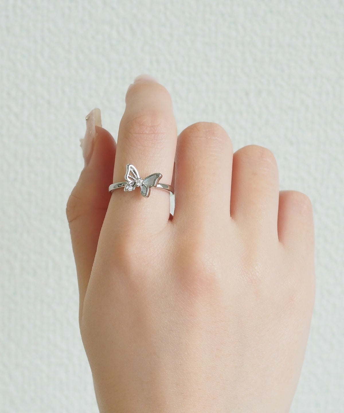 バタフライビジューオープンリング