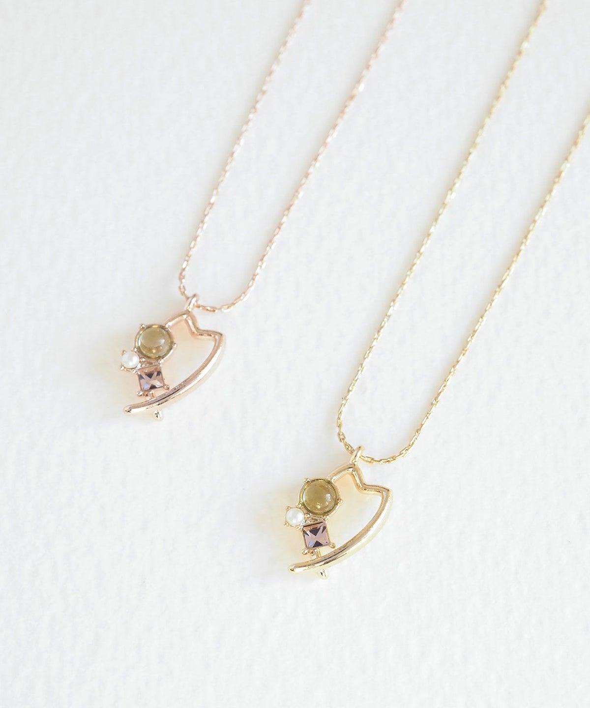 ナチュラルストーンダンシングペタルズネックレス【MUK Dreamy stone】