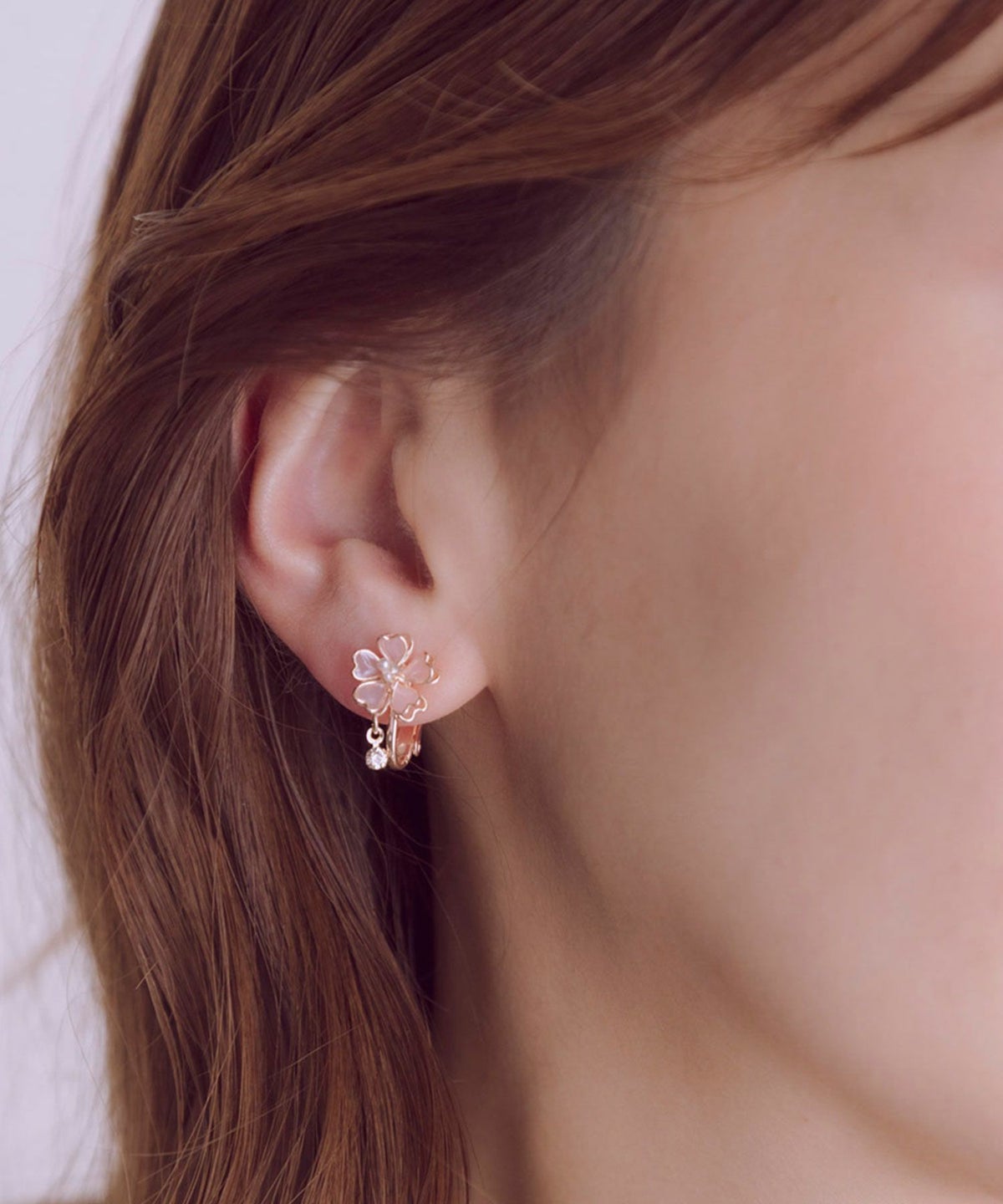 サクラシャインラインイヤリング