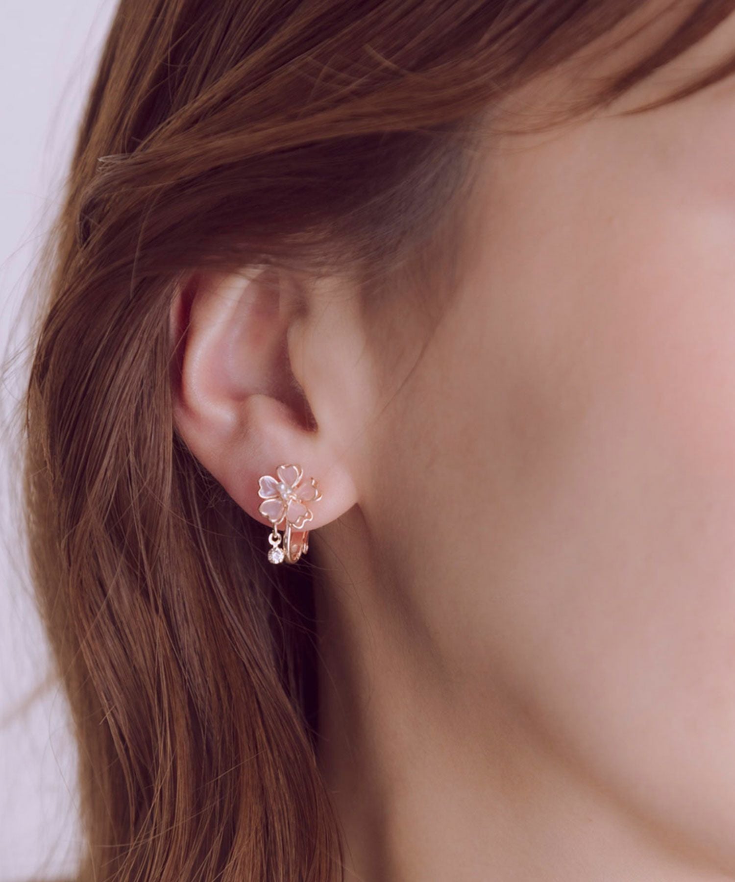 サクラシャインラインイヤリング