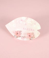 サクラドロップチタンポストピアス