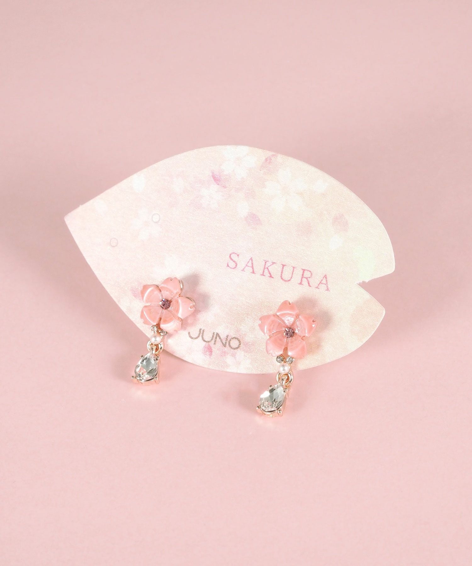 サクラドロップビジューチタンポストピアス | 【公式】MUK ONLINE SHOP
