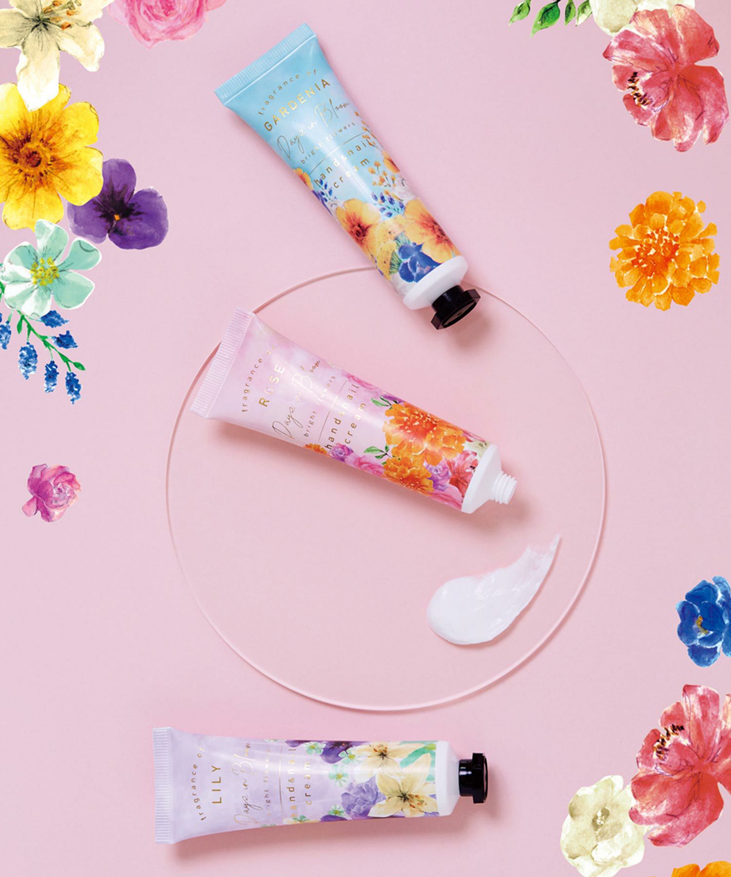 デイズインブルームbright flowersグリーティングハンド&ネイルクリーム