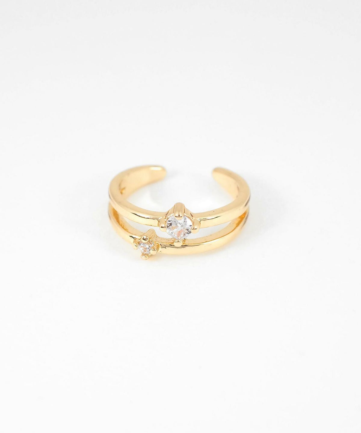 デュアルストーンイヤーカフ