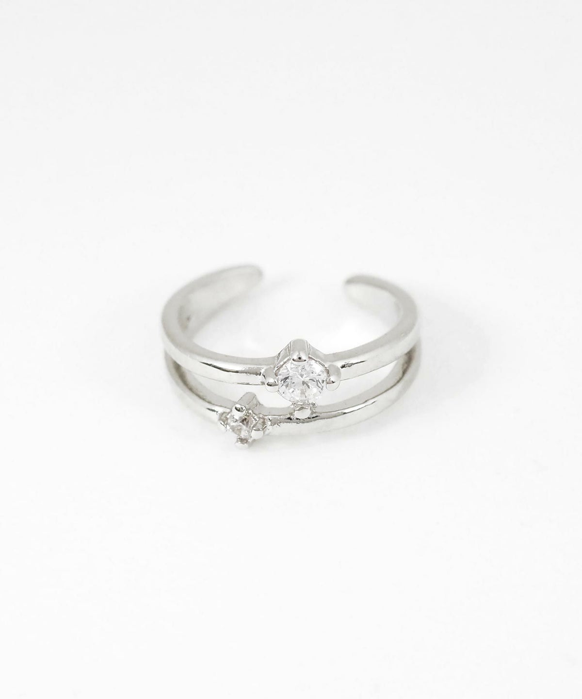 デュアルストーンイヤーカフ