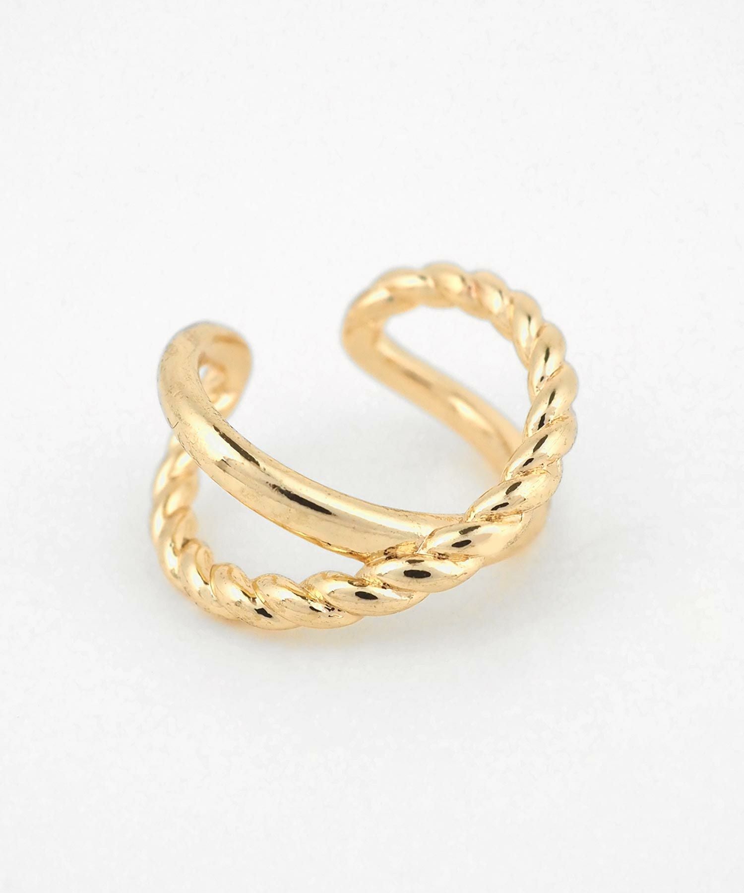 ネジリクロスイヤーカフ