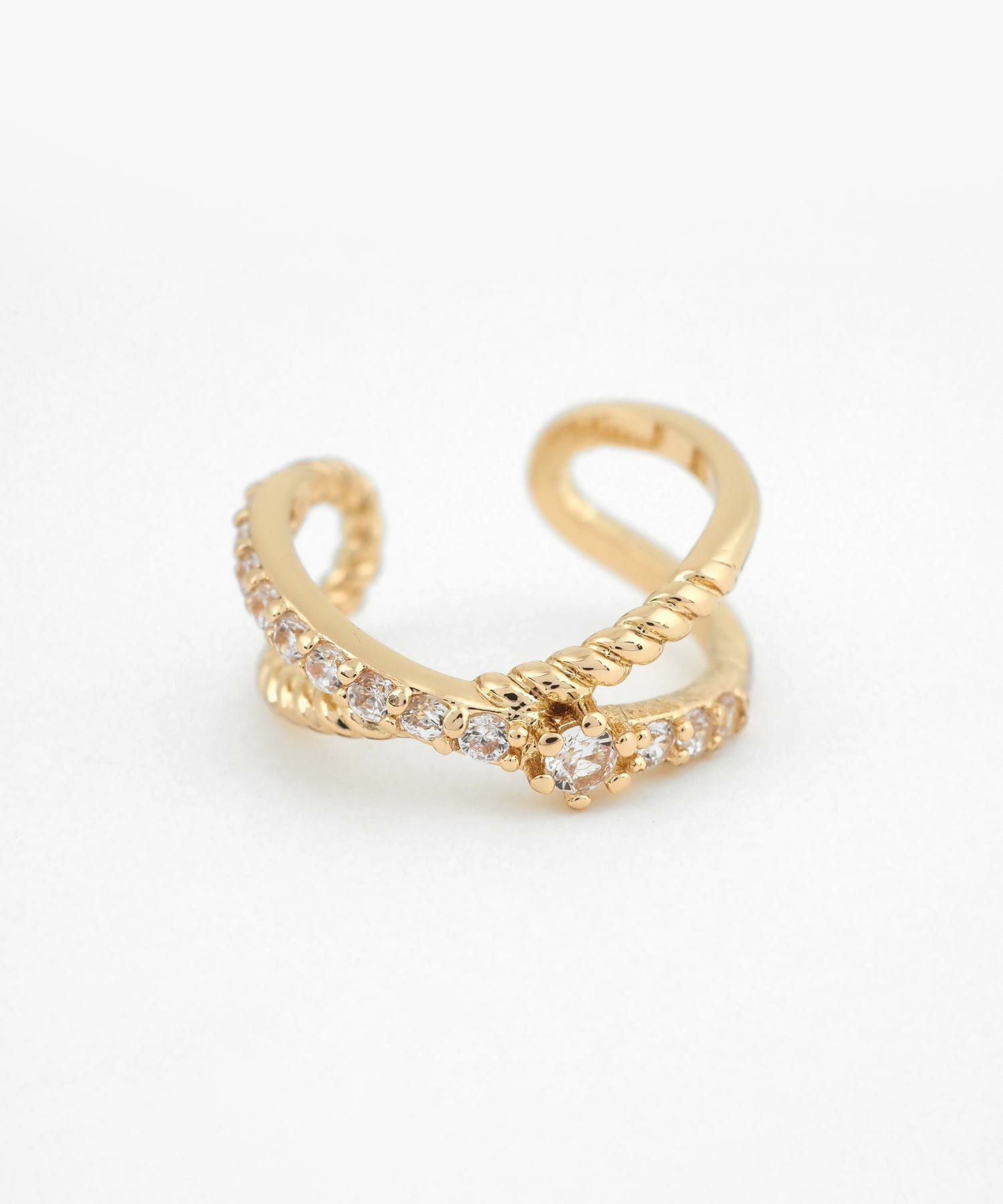 エタニティクロスストーンイヤーカフ