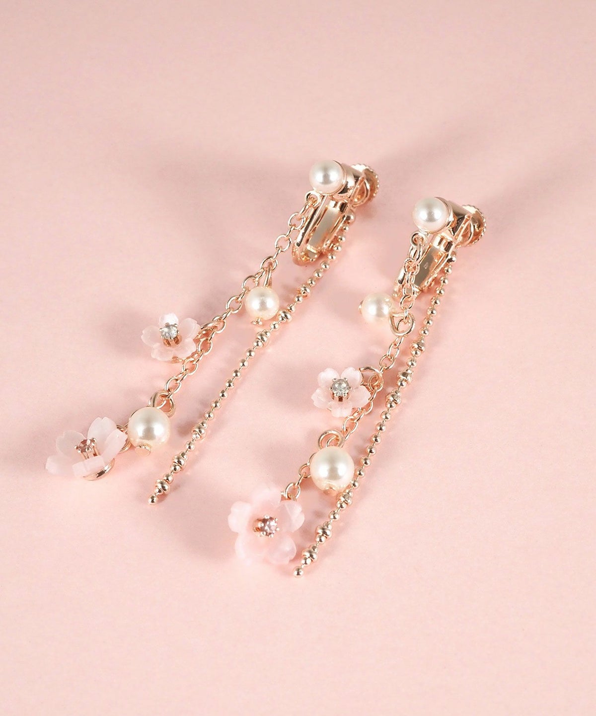 サクラパール2連イヤリング