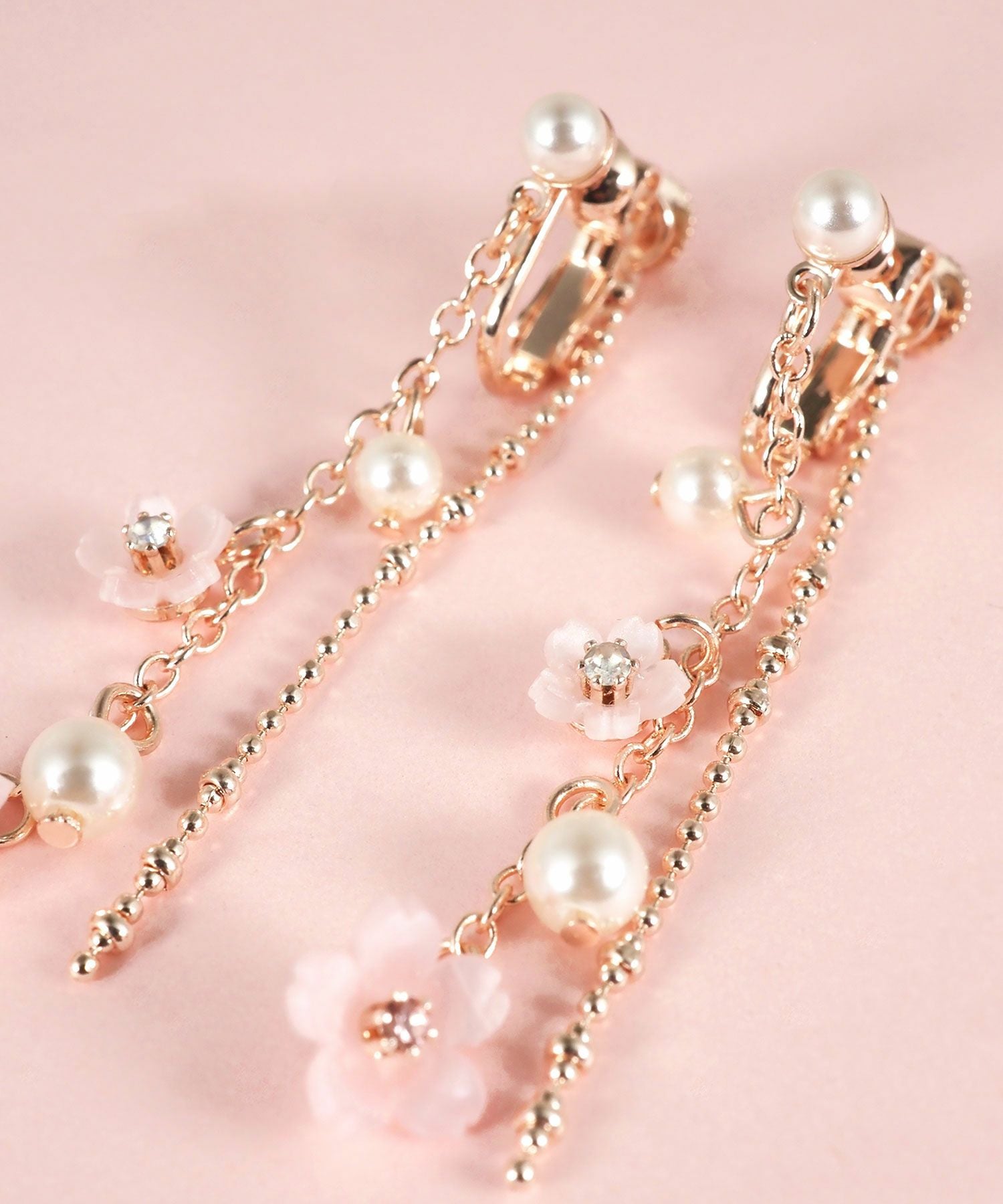 サクラパール2連イヤリング