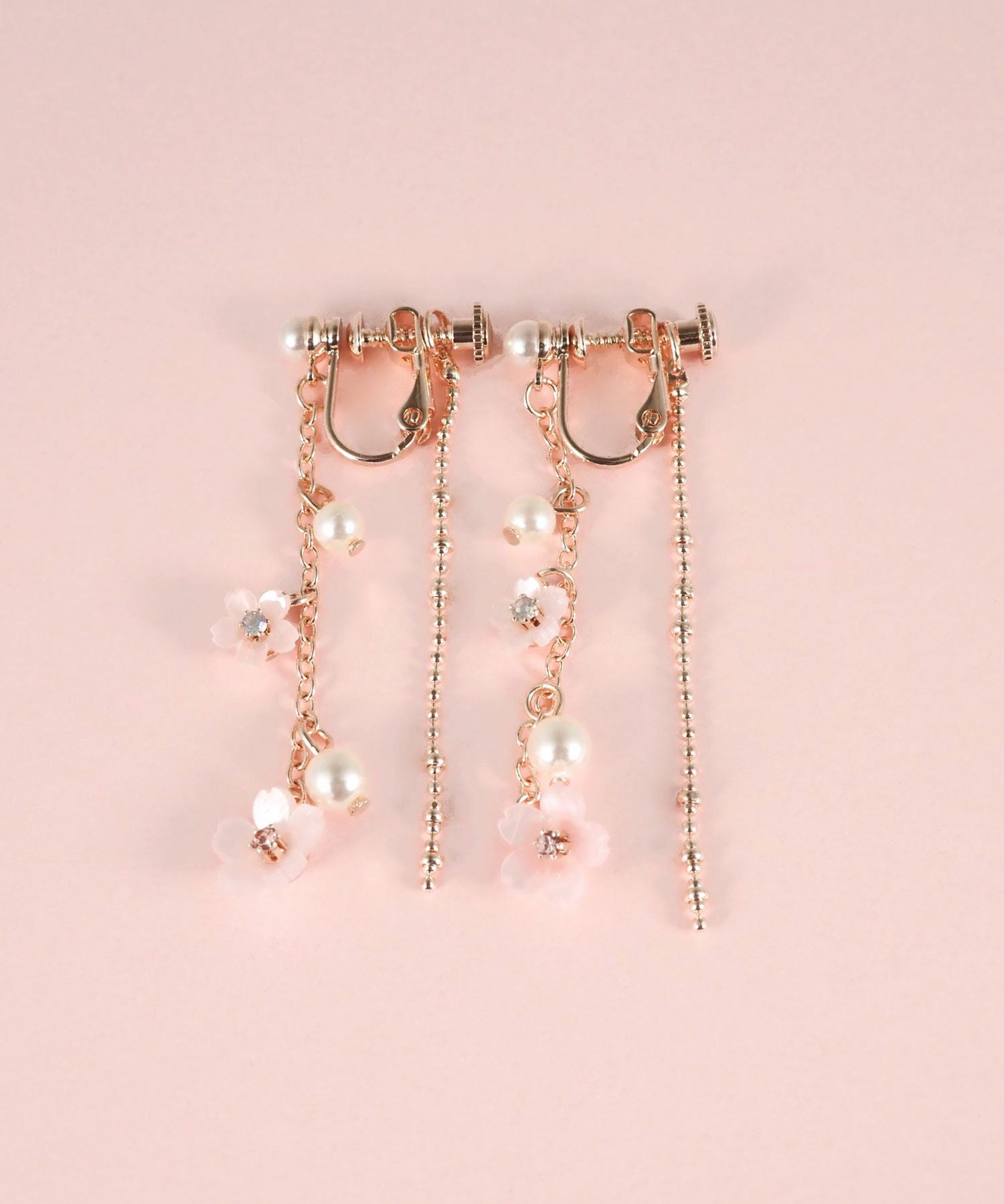 サクラパール2連イヤリング