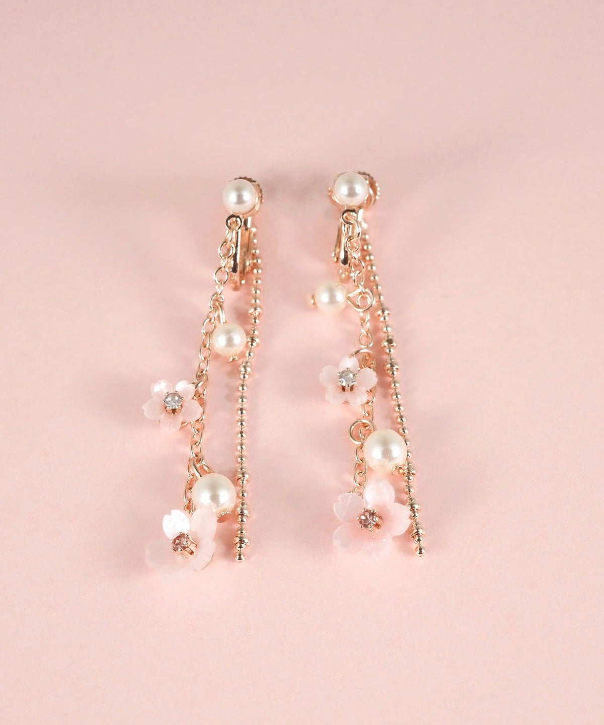 サクラパール2連イヤリング