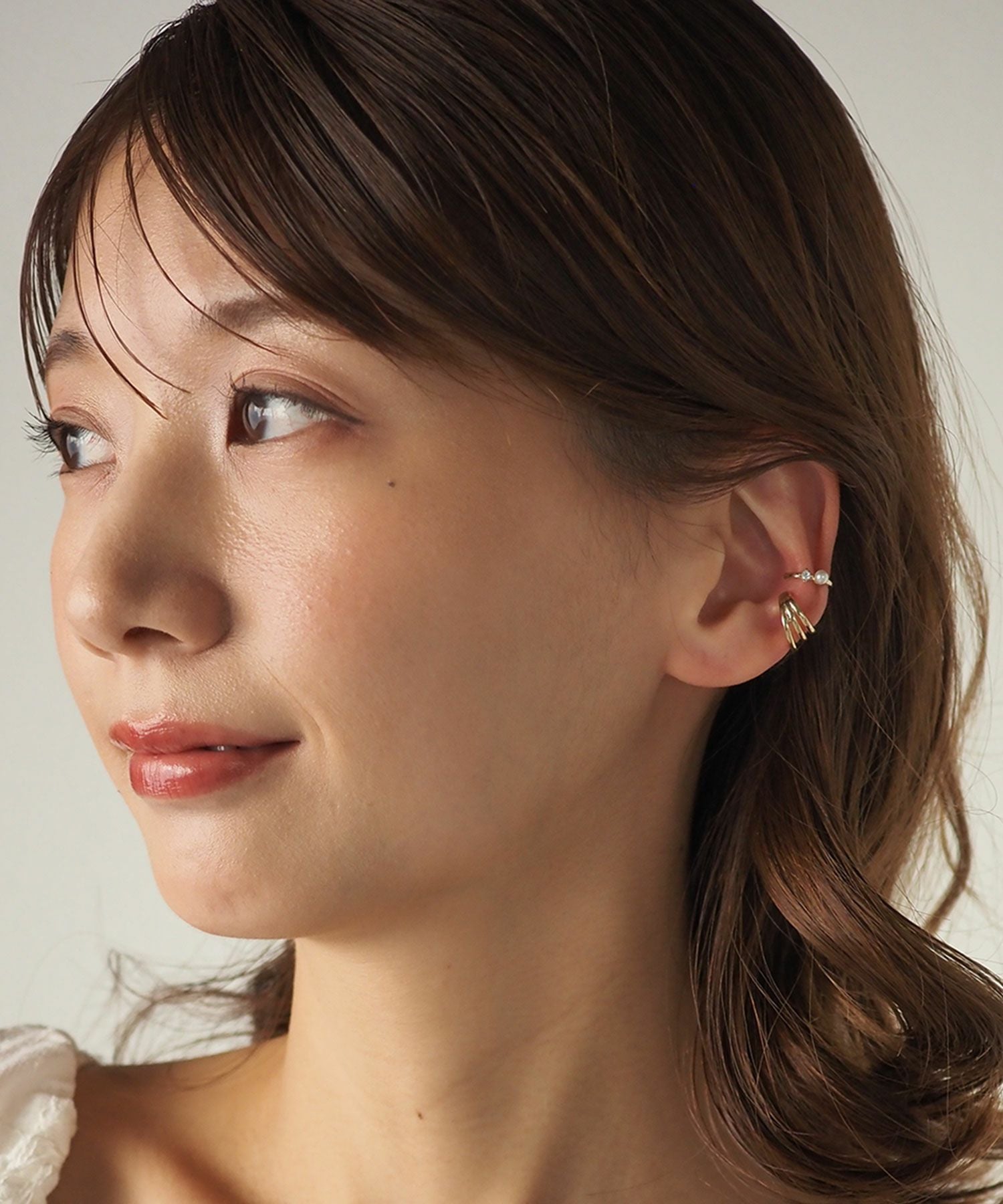 パール×トロワラインセットイヤーカフ