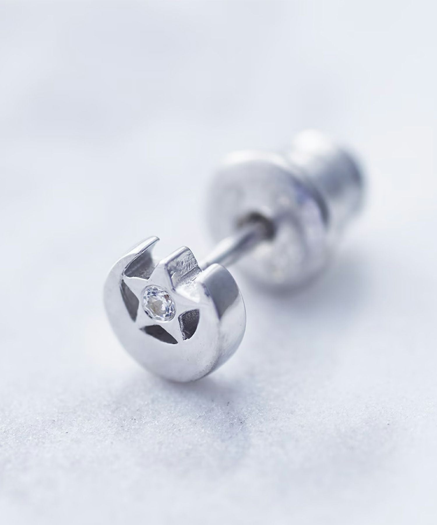 [SV925]LUNA ESTRELLAピアス【Crescent Luna】