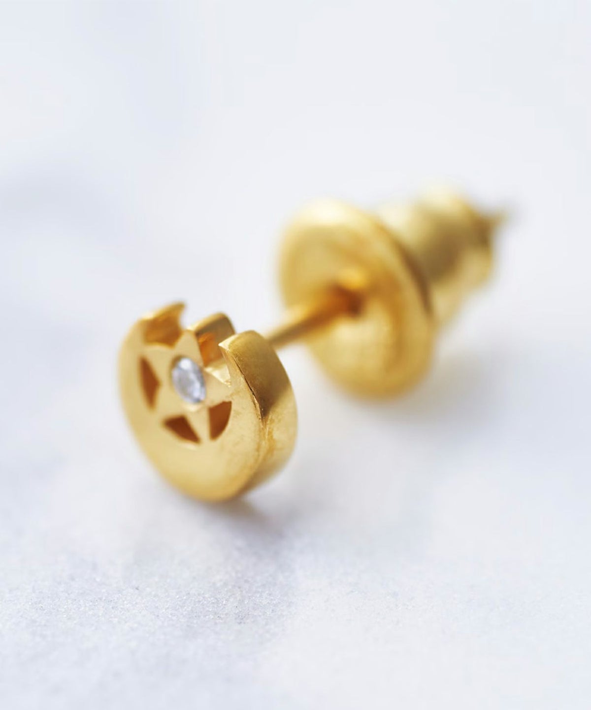 [SV925]LUNA ESTRELLAピアス【Crescent Luna】