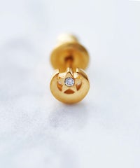 [SV925]LUNA ESTRELLAピアス【Crescent Luna】
