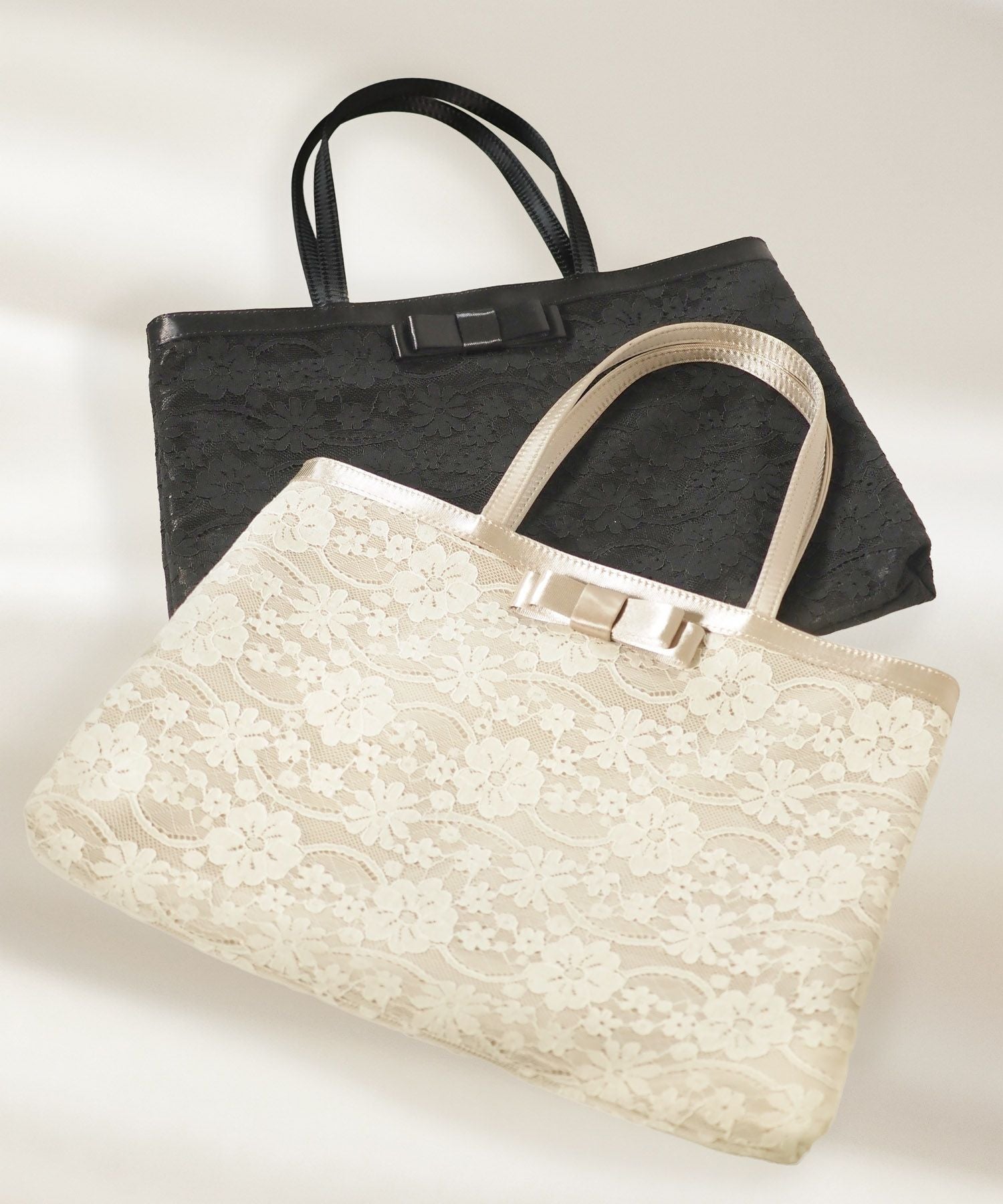 刺繍レースサブバッグ