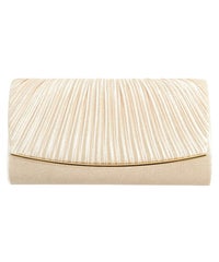 2wayサテンプリーツクラッチバッグ