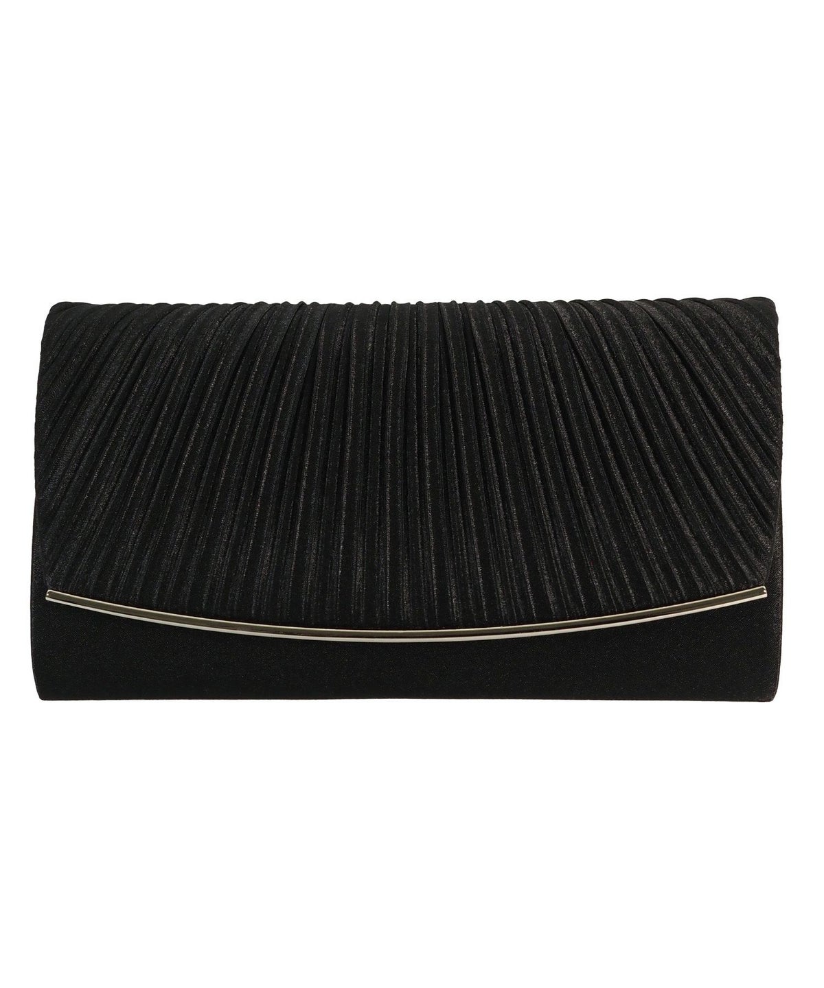 2wayサテンプリーツクラッチバッグ