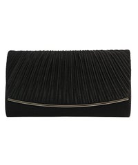 2wayサテンプリーツクラッチバッグ