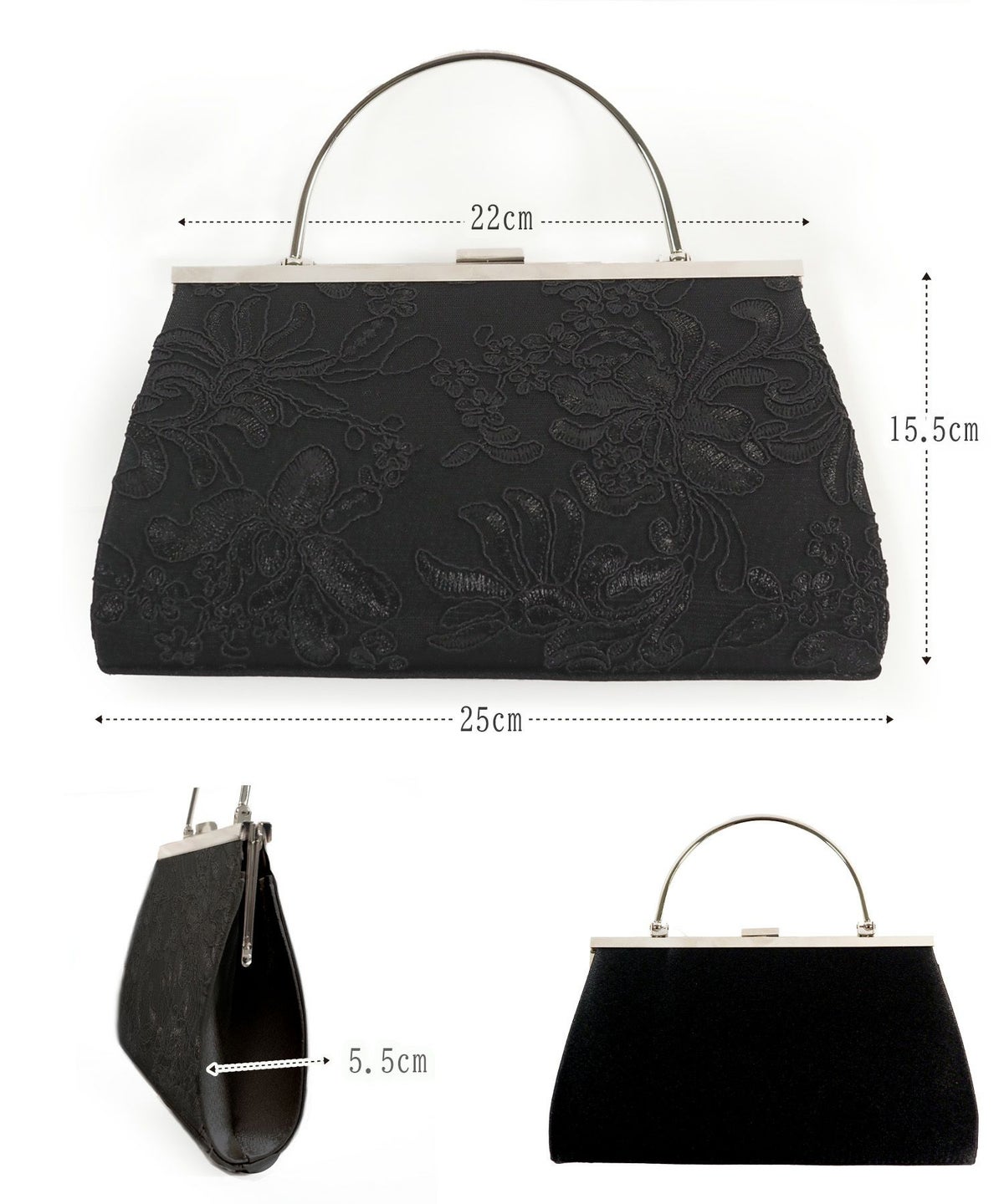 メタルハンドルオケージョンバッグ