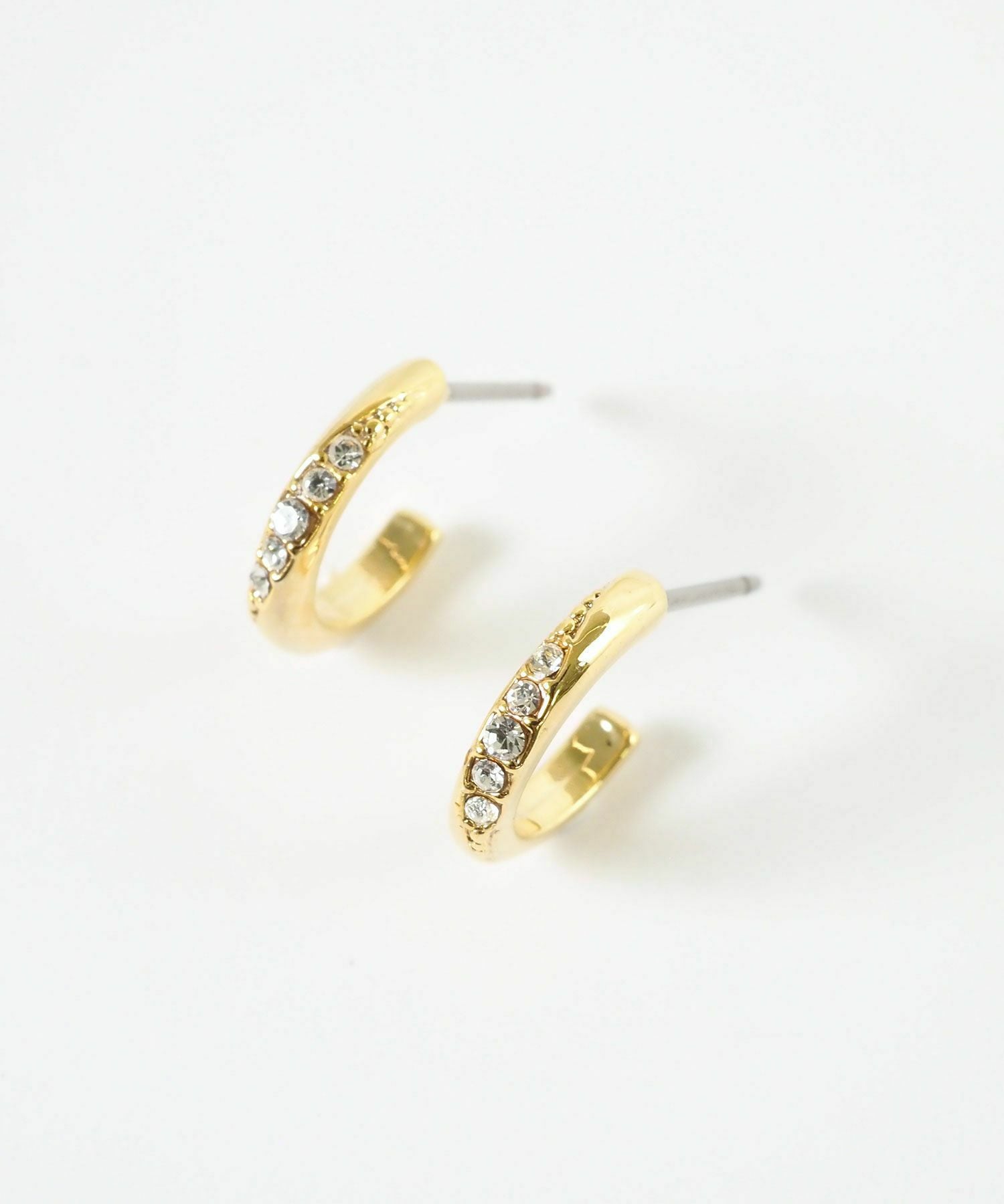 【web限定】ルミタイニーストーンチタンポストピアス【Lumirise】